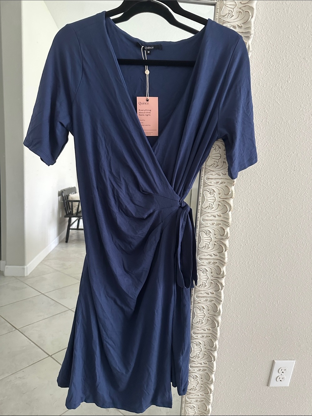 Quince Maternity & Nursing Tencel Jersey Wrap Dress